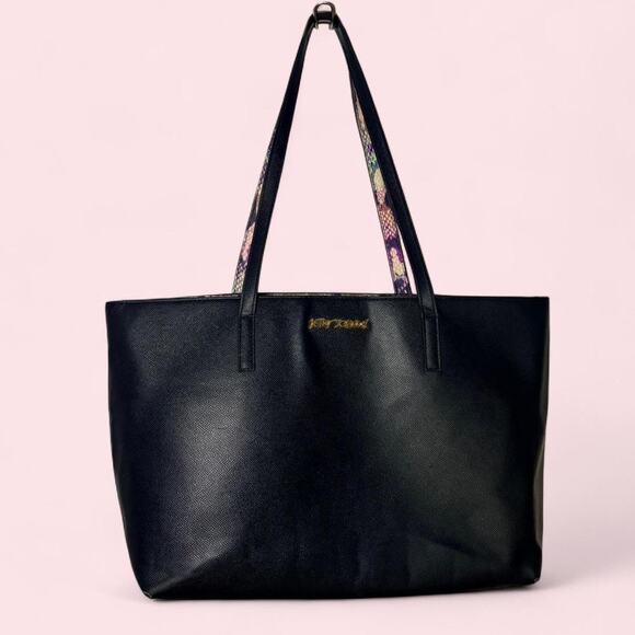 Betsey Johnson Handbags - Betsey johnson black tote bag